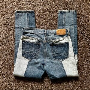 Pacsun Two-Tone Colorblock Denim Jeans 30x32 Straight Leg